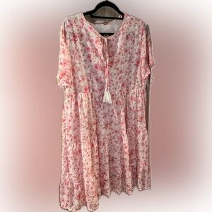 Floral Pink Babydoll Dress